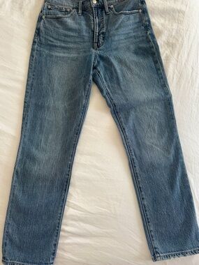 Madewell Men's Washed Blue Straight Jeans
